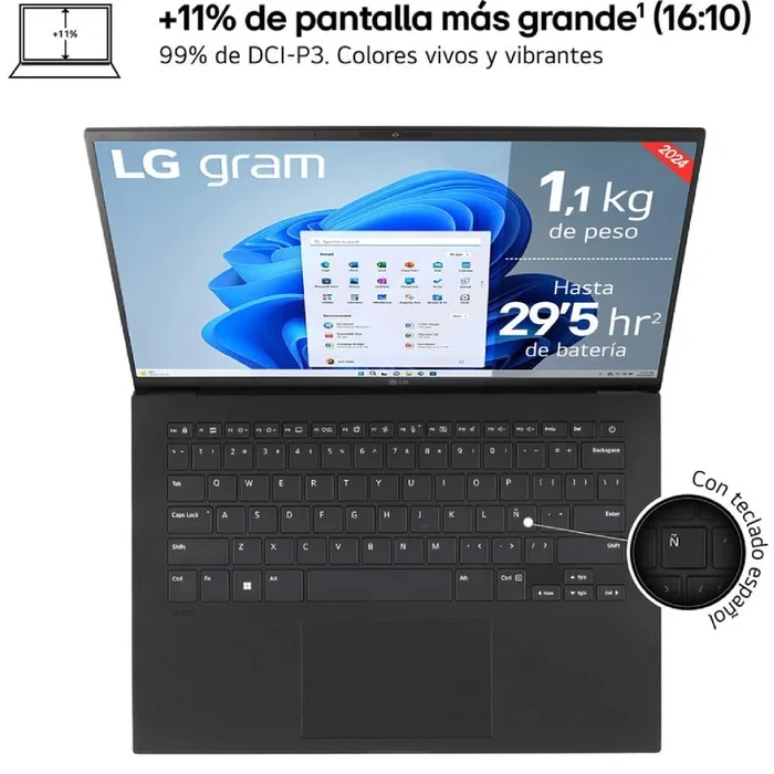 LG Gram 14ZB90S-G.AX55BN Intel Core Ultra 5, 16GB RAM, 512GB SSD, 14"